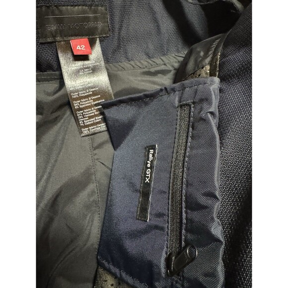 BMW Motorrad GS Rallye GTX Blue Red Padded Motorcycle Riding Armored Pants 42 - Picture 8 of 15